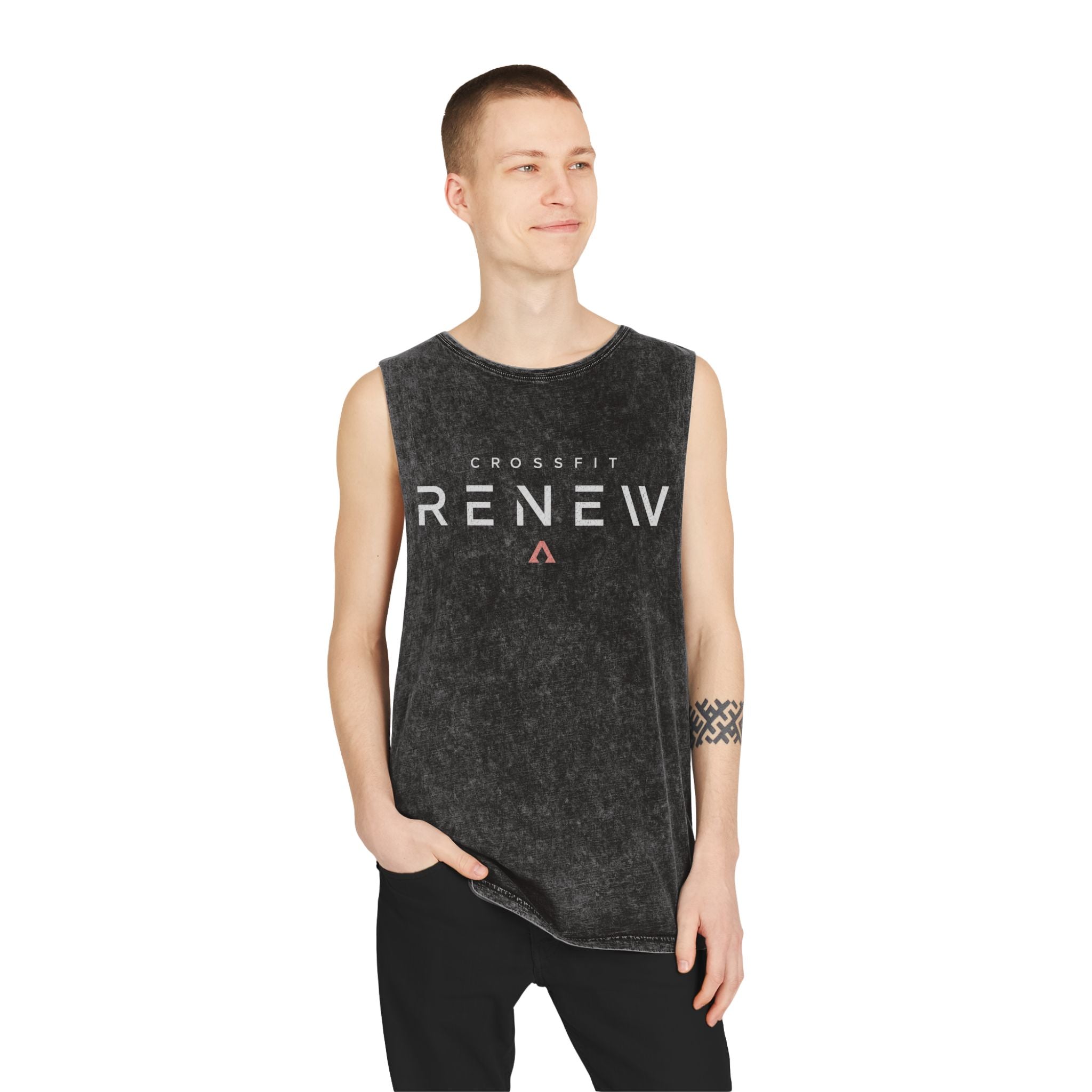 Renew CrossFit Stonewash Tank Top — 'Built by Becky' Muscle Tee