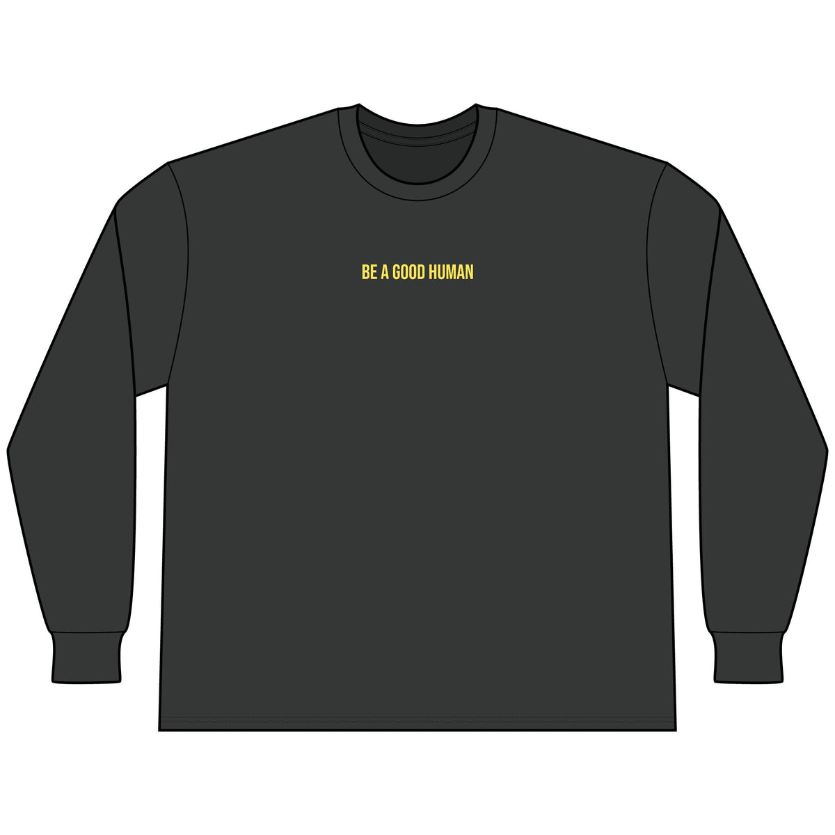 Be A Good Human — Stacked Triangle Long Sleeve