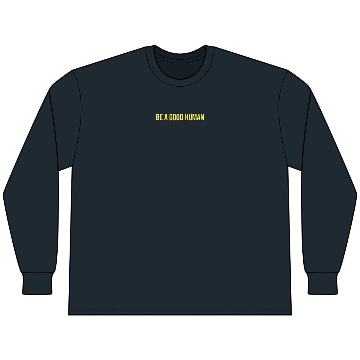 Be A Good Human — Stacked Triangle Long Sleeve