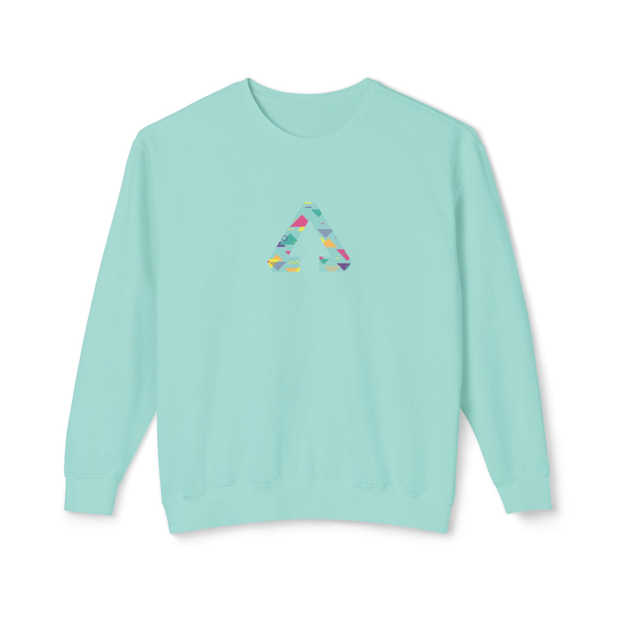 90s Vibes Triangle Bright Crewneck Sweatshirt