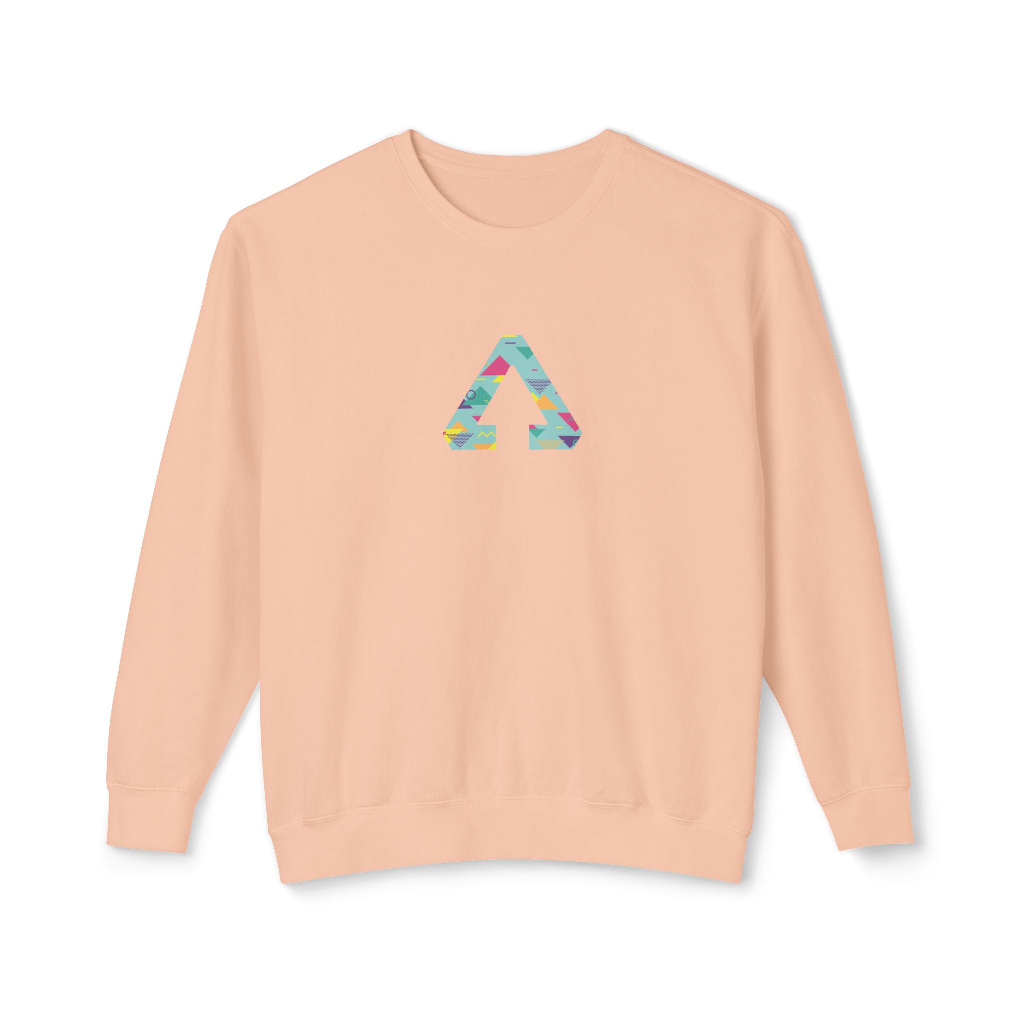 90s Vibes Triangle Bright Crewneck Sweatshirt