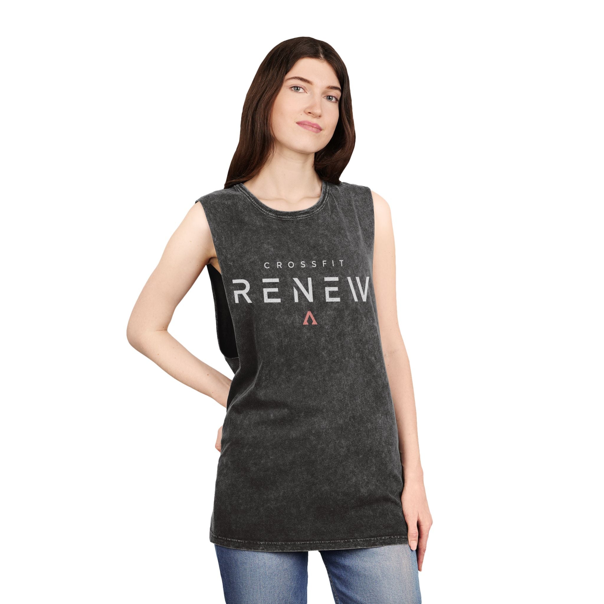 Renew CrossFit Stonewash Tank Top — 'Built by Becky' Muscle Tee