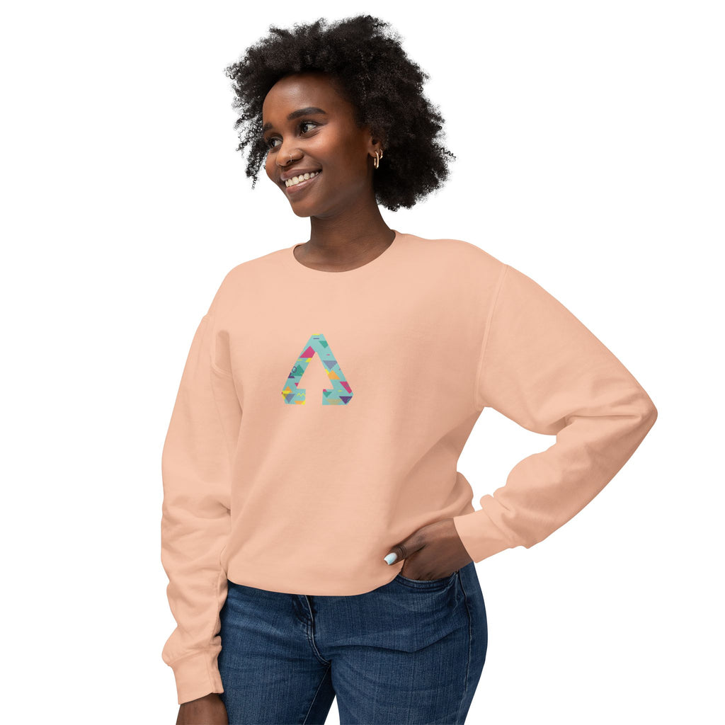 90s Vibes Triangle Bright Crewneck Sweatshirt