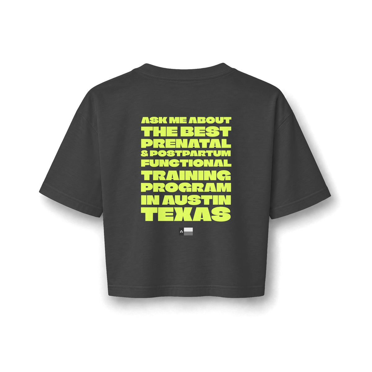 Rebuild Cropped Tee — "AMA"