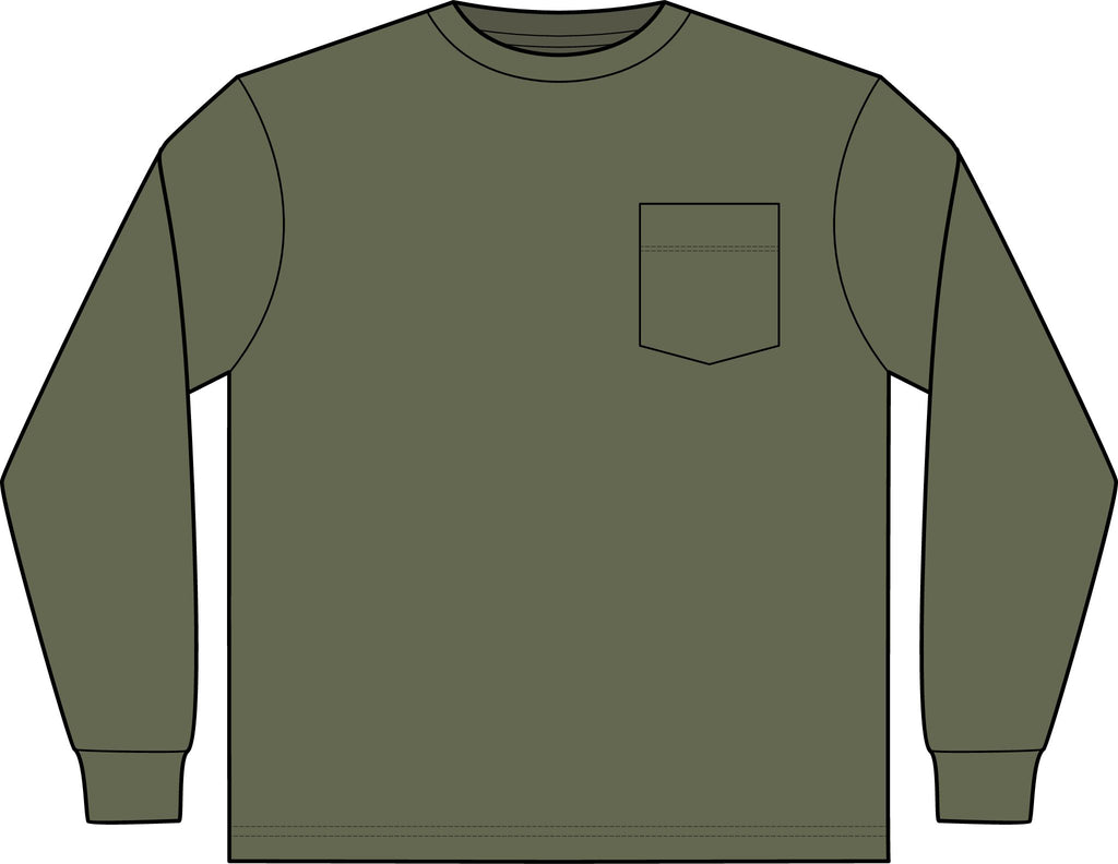 We've Got Values -- Heavyweight Long Sleeve Pocket Tee