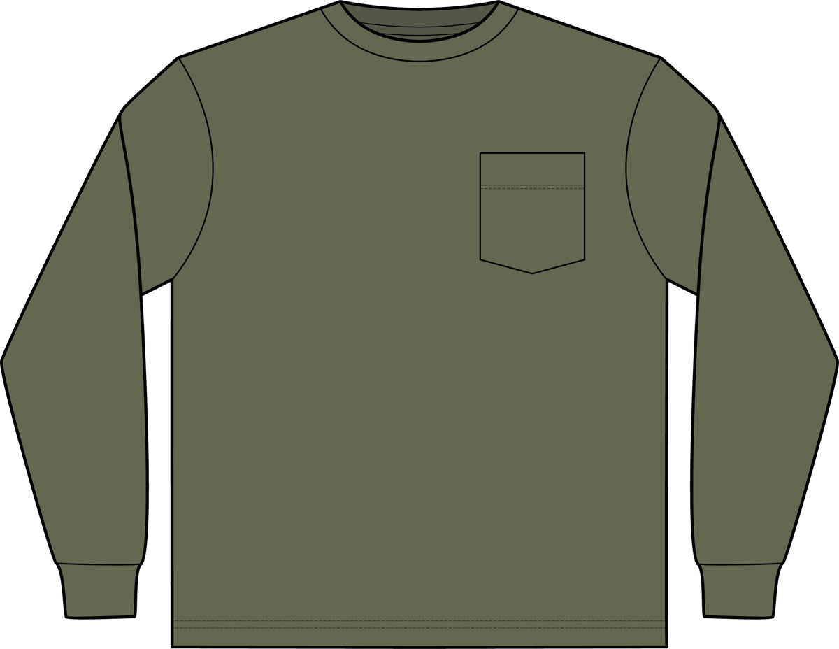 We've Got Values -- Heavyweight Long Sleeve Pocket Tee