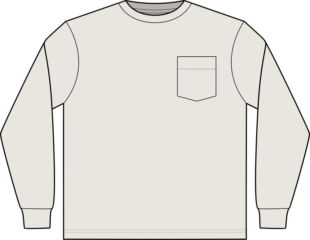 We've Got Values -- Heavyweight Long Sleeve Pocket Tee