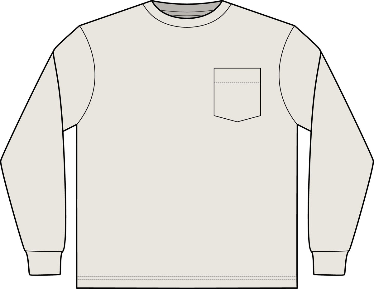 We've Got Values -- Heavyweight Long Sleeve Pocket Tee