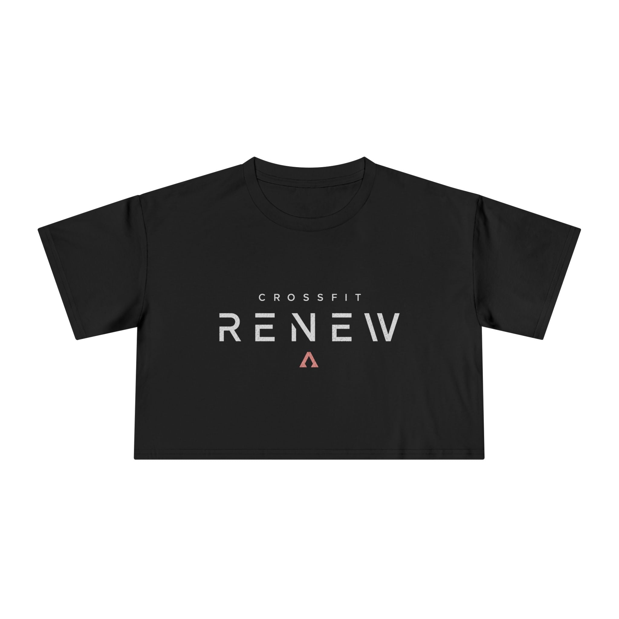 Built by Becky Women's Crop Tee — 'Renew' Logo Fitness Top