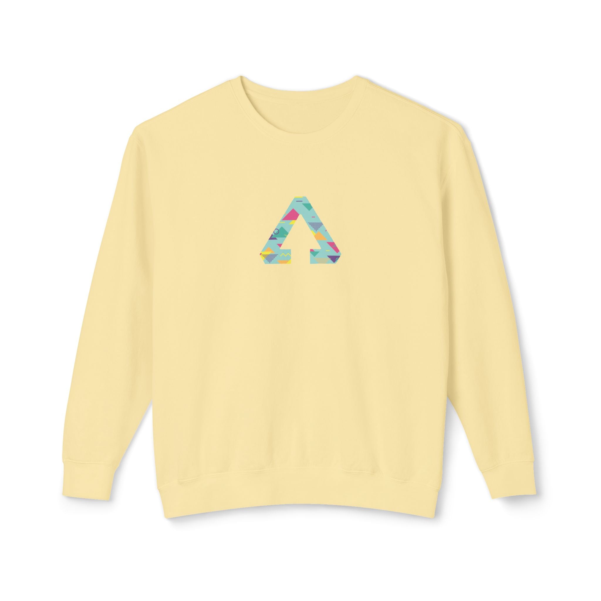 90s Vibes Triangle Bright Crewneck Sweatshirt