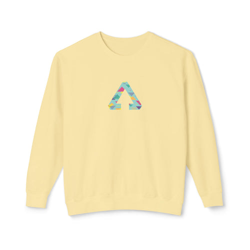 90s Vibes Triangle Bright Crewneck Sweatshirt