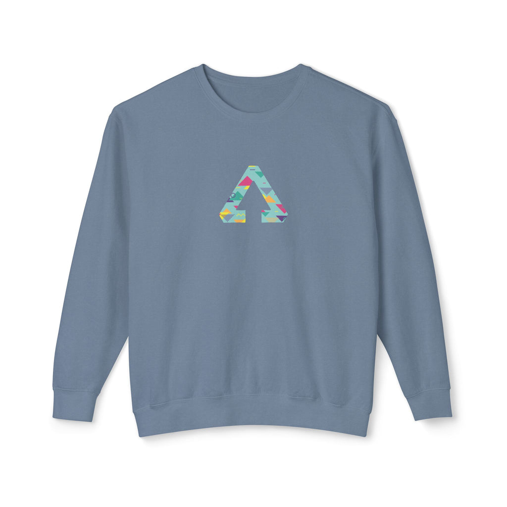 90s Vibes Triangle Bright Crewneck Sweatshirt