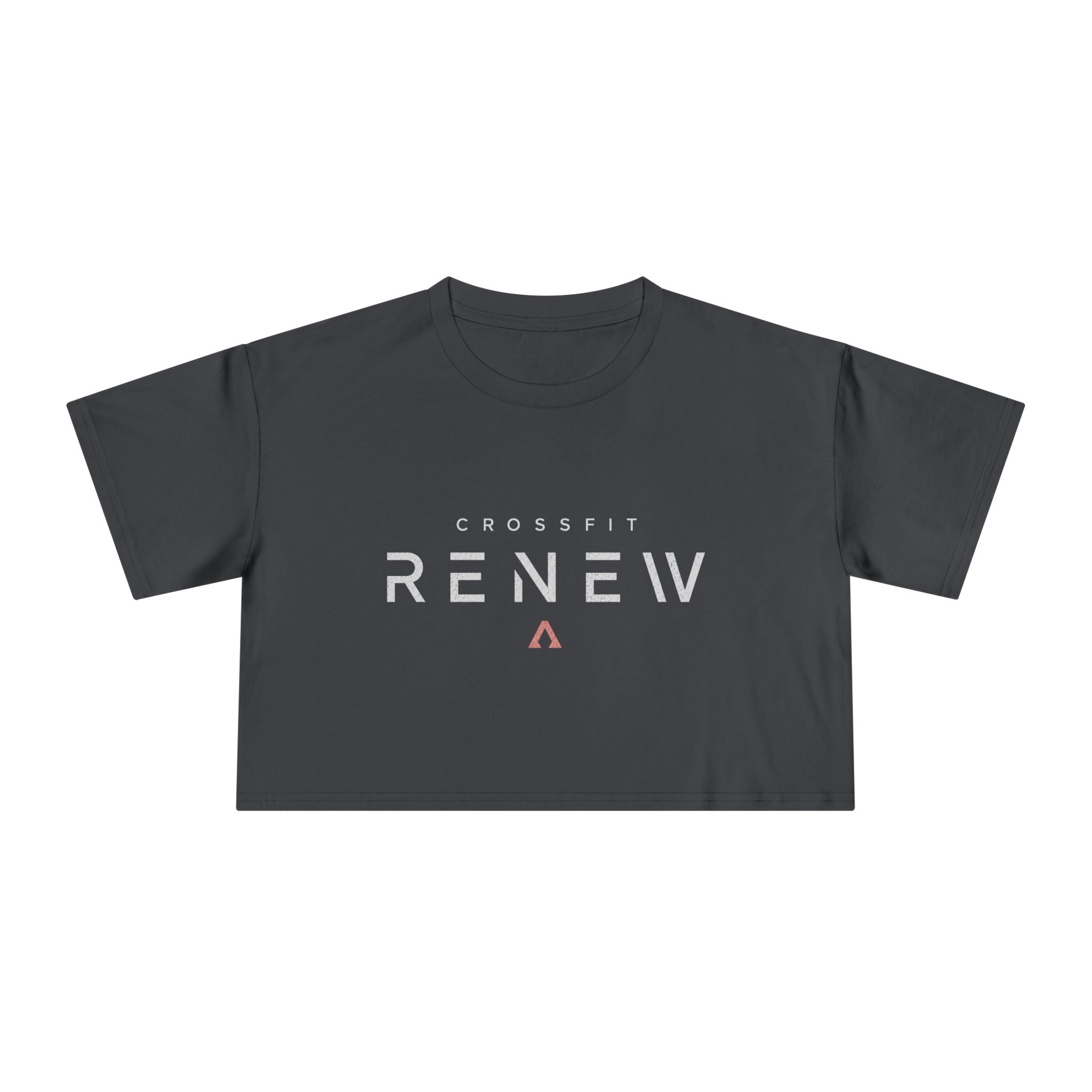 Built by Becky Women's Crop Tee — 'Renew' Logo Fitness Top