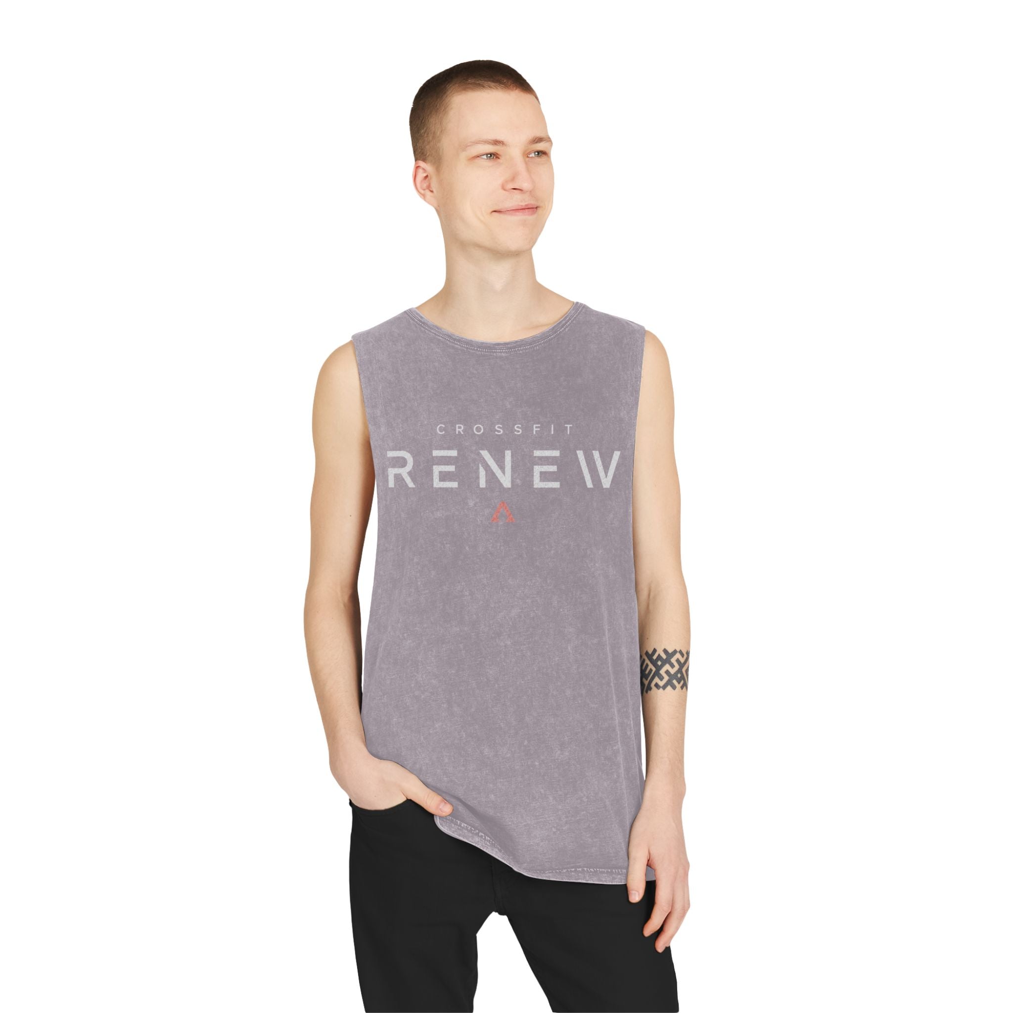 Renew CrossFit Stonewash Tank Top — 'Built by Becky' Muscle Tee