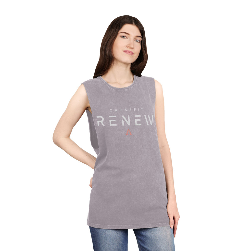 Renew CrossFit Stonewash Tank Top — 'Built by Becky' Muscle Tee