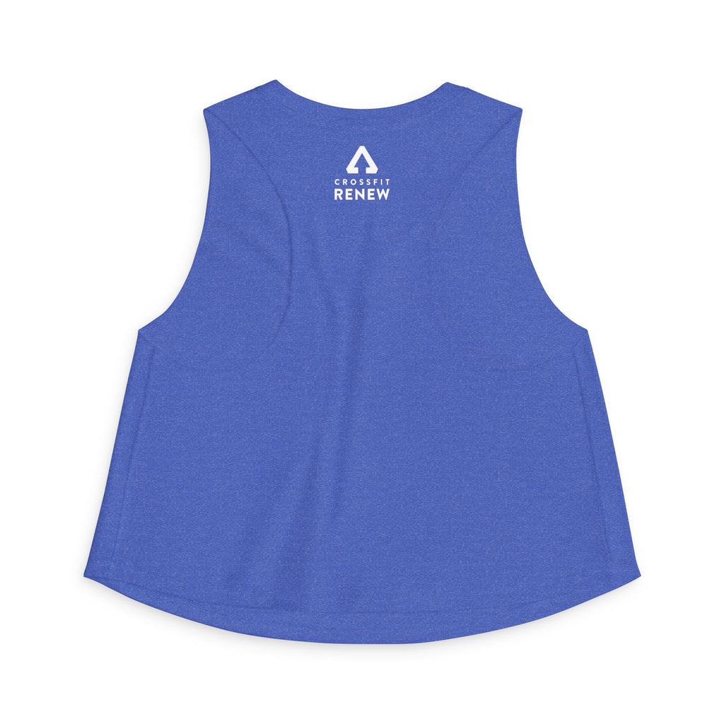 Crop Top — Neon "Everyone and Everyone for Anyone" Graphic Active Tank