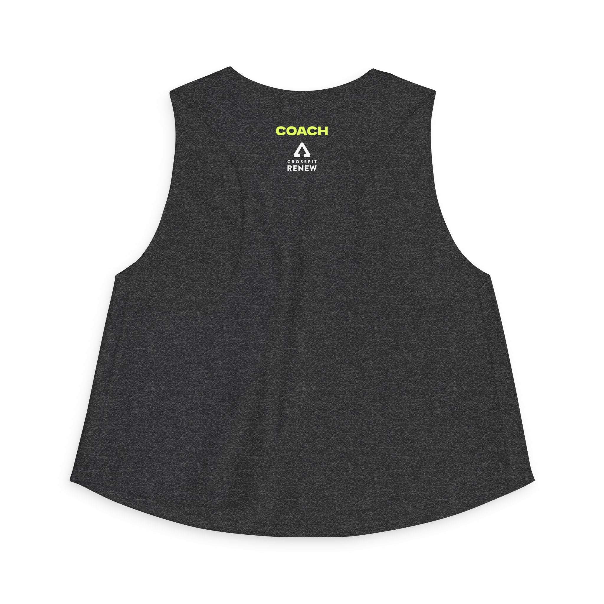 Crop Top — Neon "Everyone and Everyone for Anyone" Graphic Active Tank