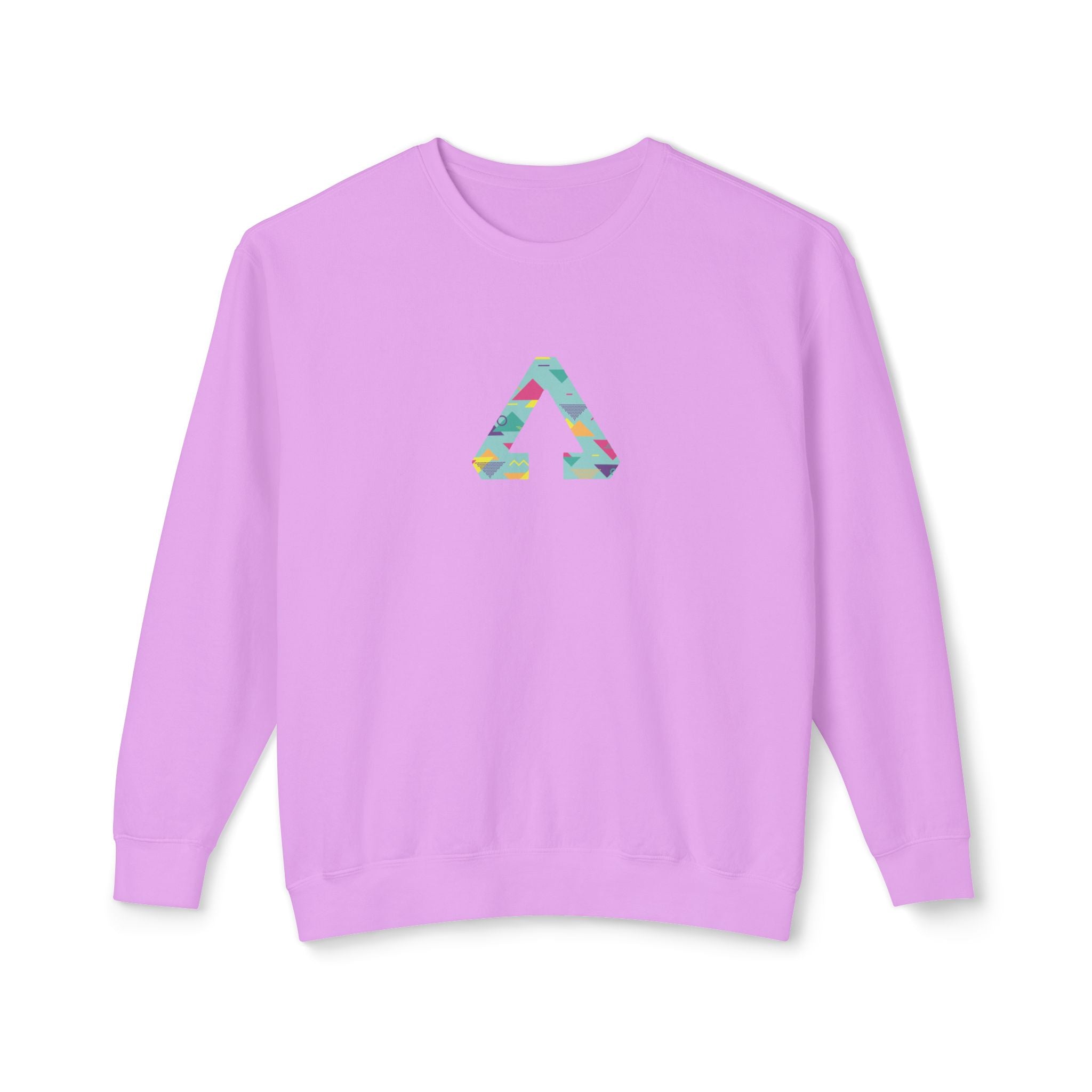 90s Vibes Triangle Bright Crewneck Sweatshirt
