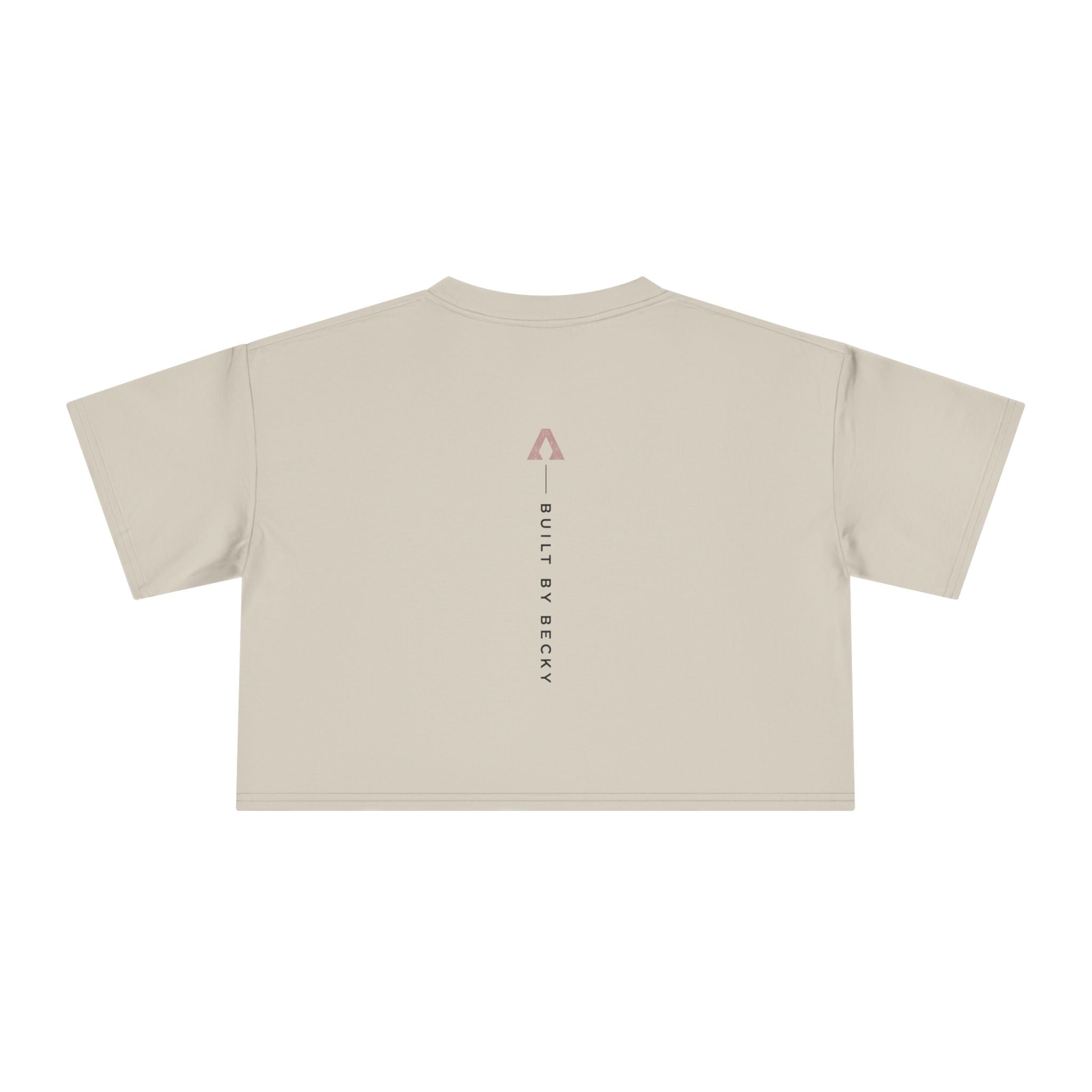 Built by Becky Women's Crop Tee — 'Renew' Logo Fitness Top