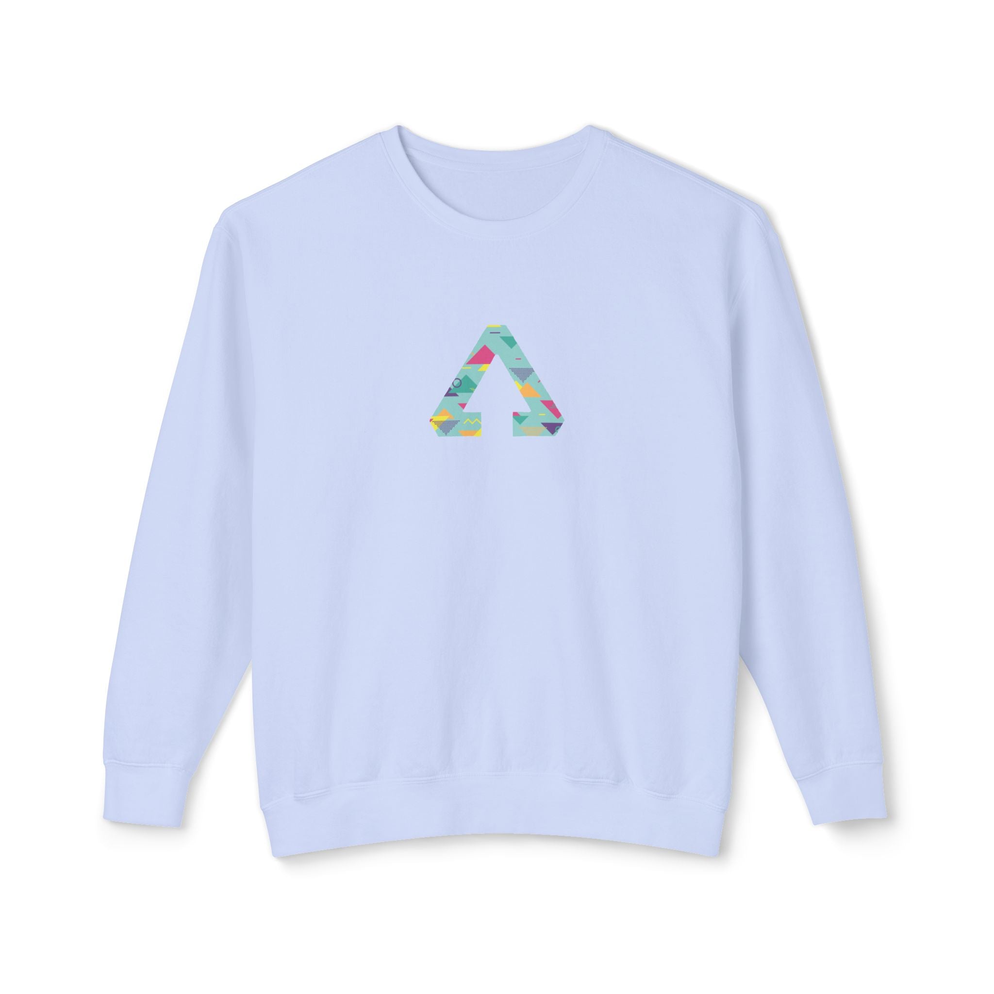 90s Vibes Triangle Bright Crewneck Sweatshirt